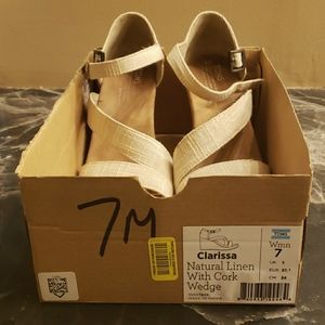 TOMS Clarissa Wedge Sandal-Linen